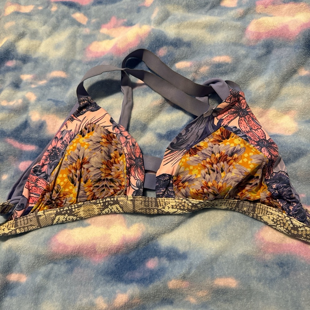 Floral Print Women's Swim Top